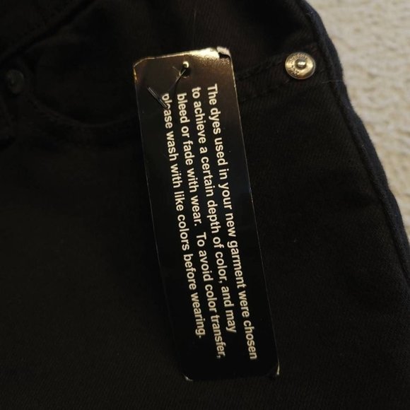 All Worthy Womens Jeans Straight Leg Black Stretch Pocket Mid Rise Denim 0-4 New - Picture 10 of 11